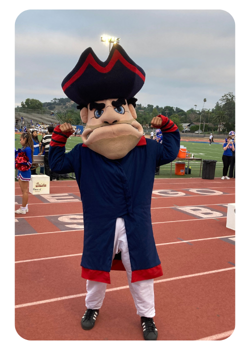 Untitled design (8) - Promo Bears USA Orange Glen High School Patriot Mascot By Promo Bears