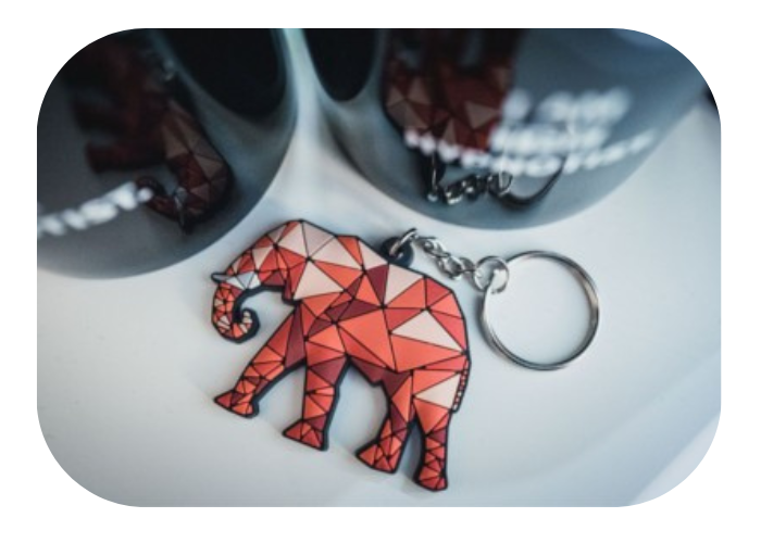 Alexander Hartmann Elephant Keychains Made By Promo Bears
