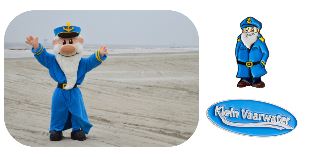 Klein Vaarwater Mascot And Pins Made By Promo Bears