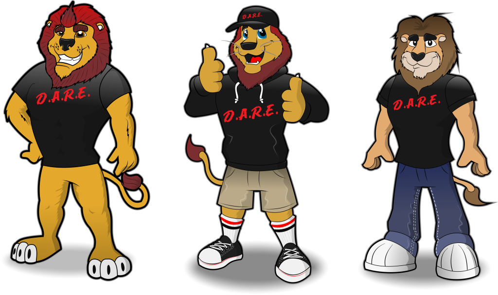 ACC21-1082 D.A.R.E America Lion designs - Promo Bears USA