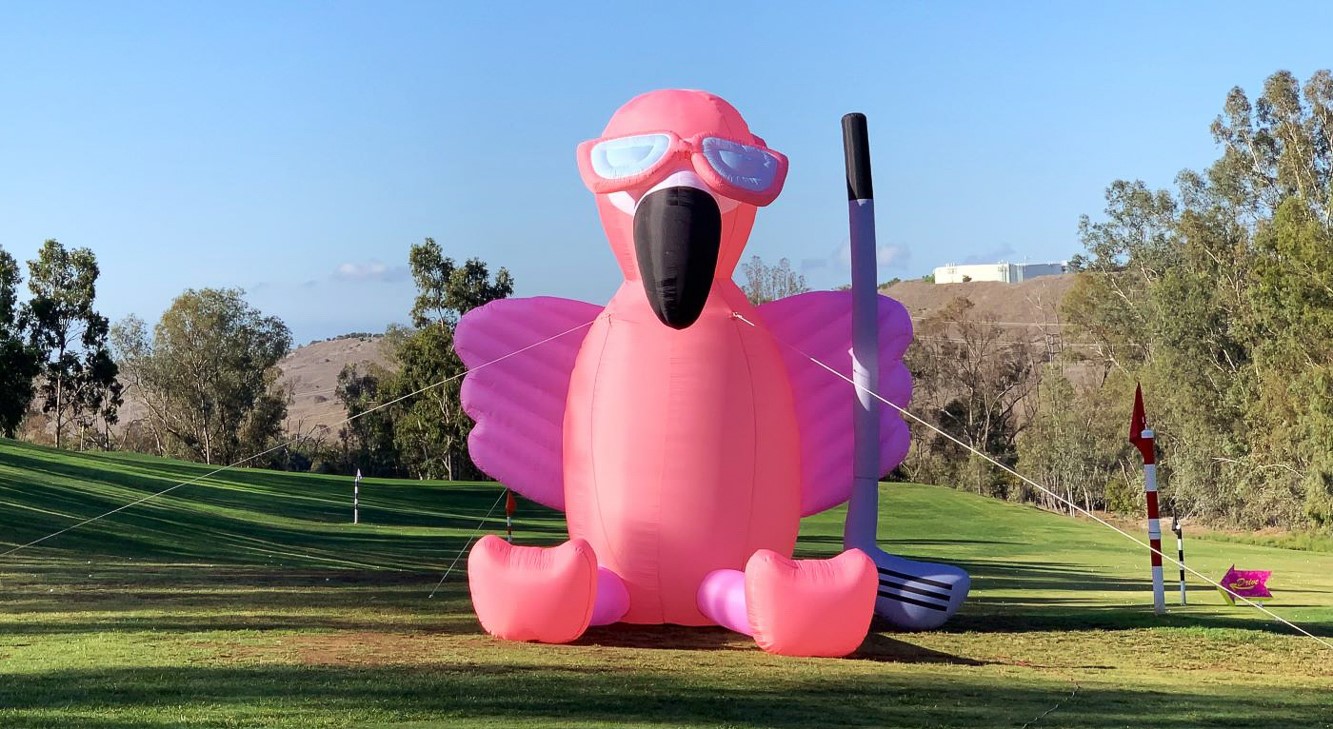 Experiential Supply Co. – 20 Ft Tall Custom Inflatable Flamingo_PromoBears-2 - Promo Bears USA