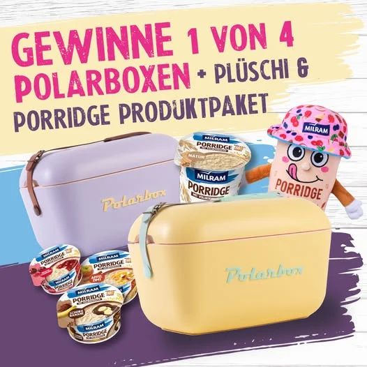 Competition of MILRAM Porridge branded plush toys promotional item