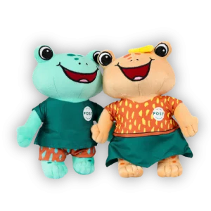 printed embroidered plush toys