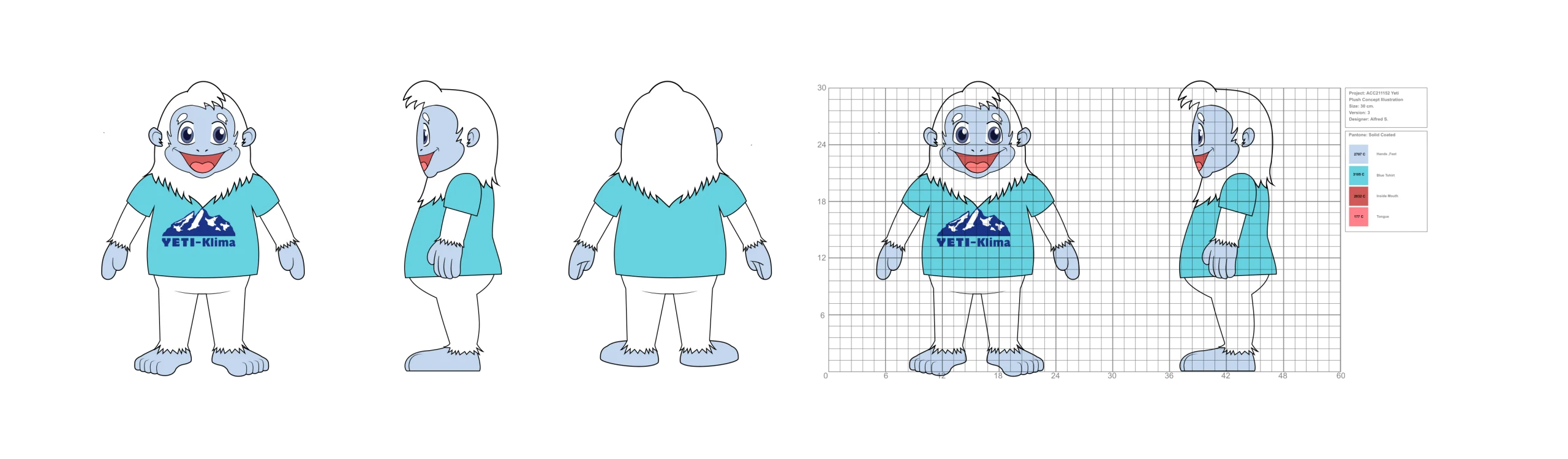 Design für das individuelle Kuscheltier von Yeti Klima