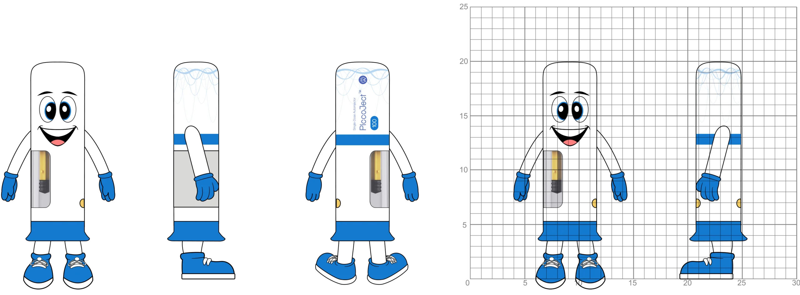 Individueel knuffeldier van de PiccoJect-autoinjector door Promo Bears